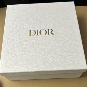 Dior White Box with Gold Logo
